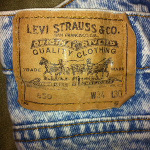 VTG LEVI ORANGE TAB ACID WASH PANTS 80S 90S HIP OG